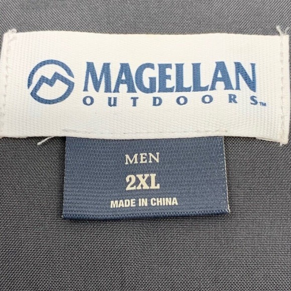 Magellan Outdoors Men's LS Full Zip Softshell Jacket‎ Fleece Lined Gray 2XL READ - Picture 3 of 10